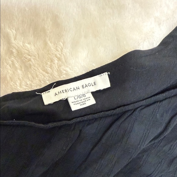 American Eagle Outfitters Black One-Shoulder Dress - Picture 2 of 4